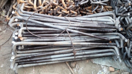 厂家直销8.8级高强度地脚螺栓桥梁预埋地脚丝